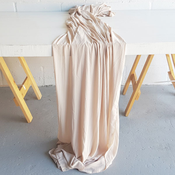 Georgette Chiffon Table Runner - Bone